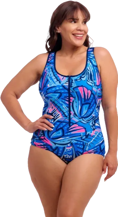 Купальник FUNKITA с поддержкой Soaring Hi (Zip Front) - 1